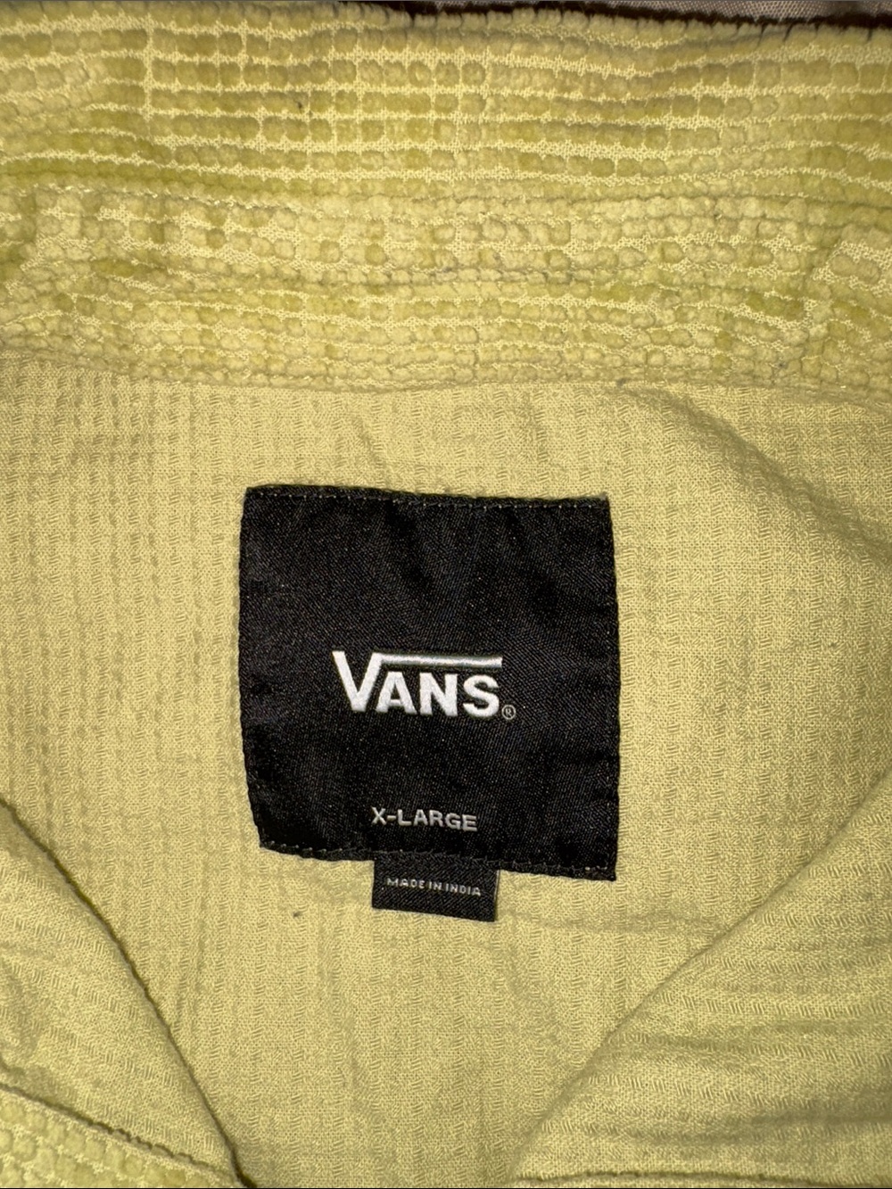 Vans Men’s Pale Yellow Crewneck Sweater